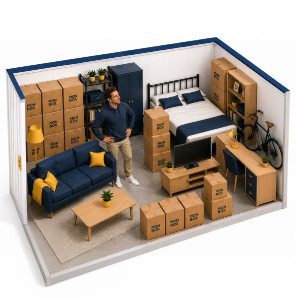 Box de stockage L 7 à 12 m² Lambesc appartement 3-4 pièces ou stock professionnel