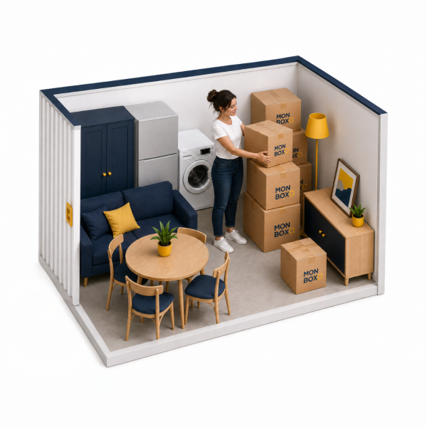 Box de stockage M 4 à 7 m² Lambesc appartement 2 pièces, meubles, cartons