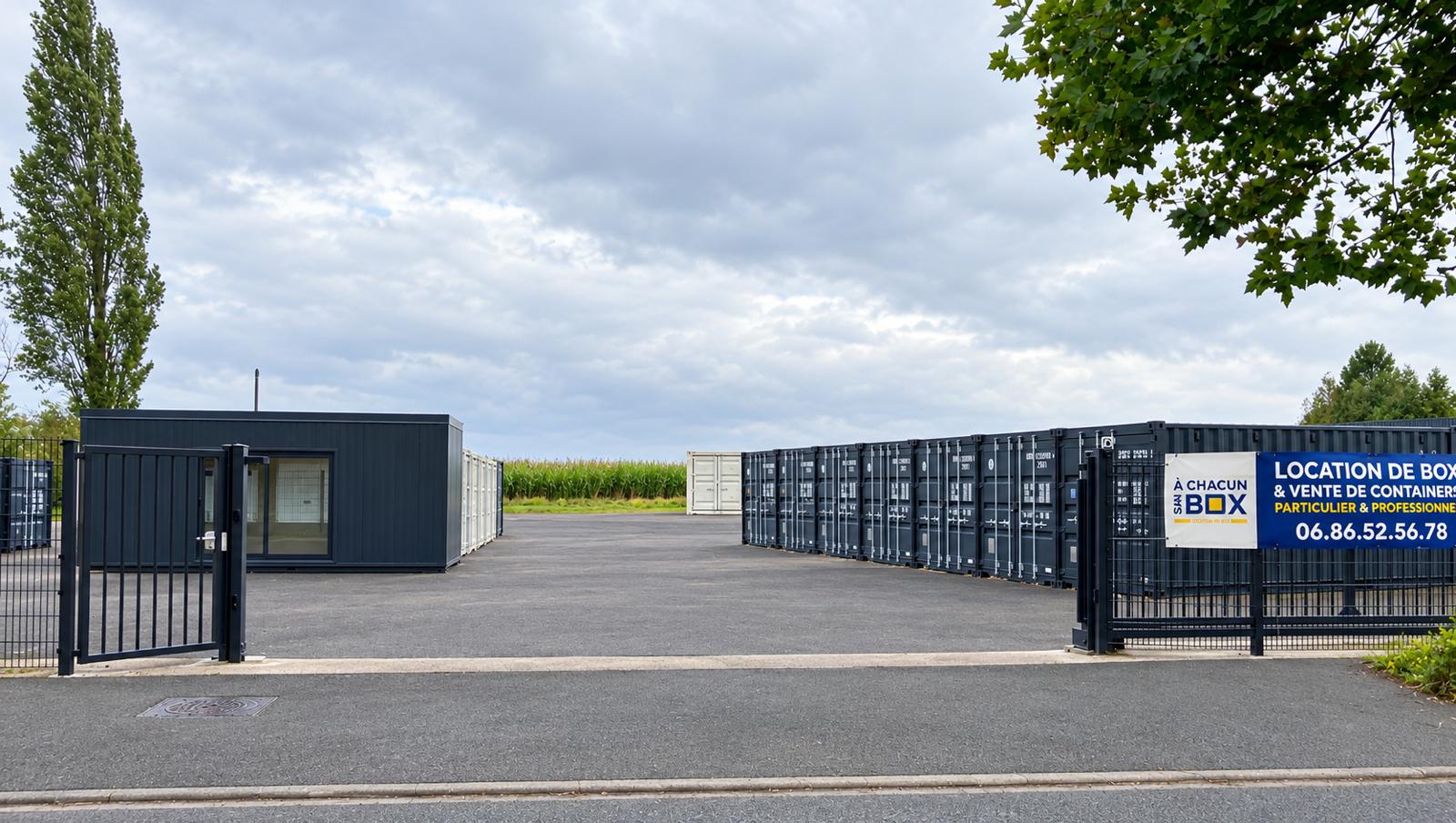 Façade du centre de self-stockage À Chacun Son Box Esquelbecq à Esquelbecq